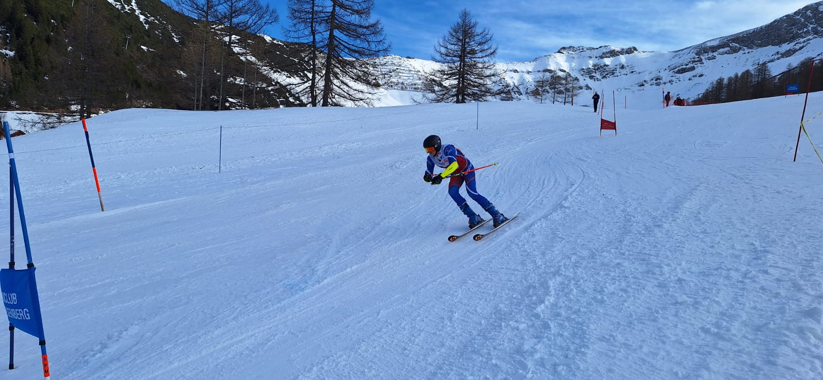 De piste in Liechtenstein lag er prachtig bij