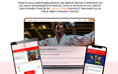 Special Olympics Nederland start samenwerking met donatieplatform WeGlow